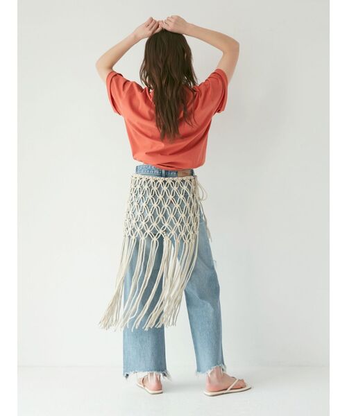 Ungrid（アングリッド）の「カラーロゴルーズTee（Tシャツ/カットソー・レディース・オレンジ/ブルー/オフホワイト・FREE）」の10枚目の写真