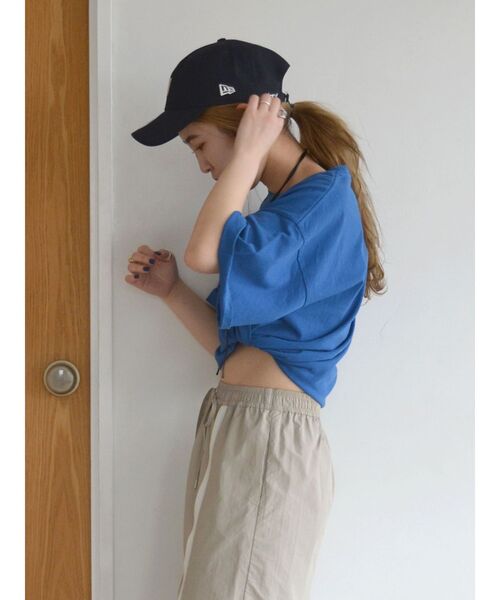 Ungrid（アングリッド）の「カラーロゴルーズTee（Tシャツ/カットソー・レディース・オレンジ/ブルー/オフホワイト・FREE）」の19枚目の写真