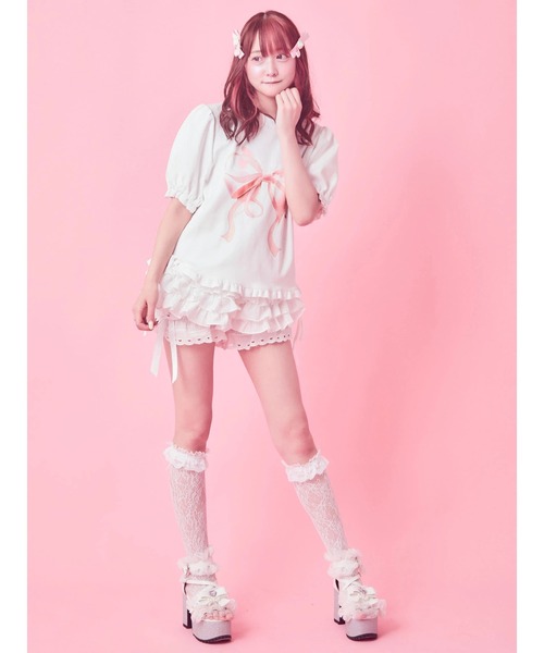 セール】バレエコアリボンTE（Tシャツ/カットソー）｜Ank Rouge（アン