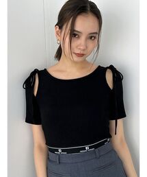 EMODA | タイショルダーカットトップ(Tシャツ/カットソー)