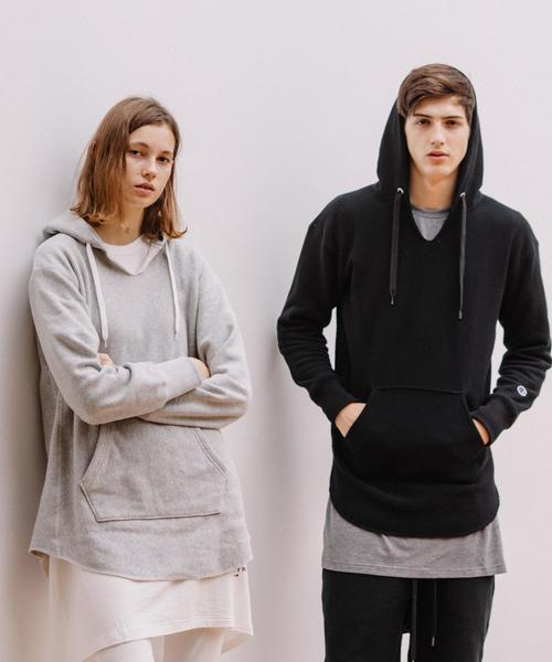 Champion（チャンピオン）の「＜monkey time×Champion＞∴ R/W HOODIE/パーカー◆（パーカー・メンズ・ブラック/グレー・SMALL/MEDIUM/LARGE）」の3枚目の写真