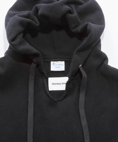 Champion（チャンピオン）の「＜monkey time×Champion＞∴ R/W HOODIE/パーカー◆（パーカー・メンズ・ブラック/グレー・SMALL/MEDIUM/LARGE）」の14枚目の写真