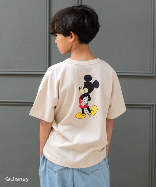 boohoo MAN★半袖 ディズニー ミッキーマウス トップス Tシャツ ディズニー〉ミッキーマウス/ラグラン半袖Tシャツ（Tシャツ