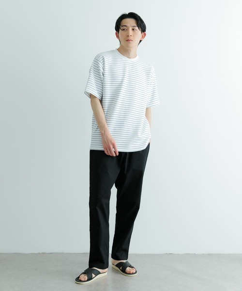 ITEMS URBANRESEARCH(アイテムズ アーバンリサーチ)の「ダンボールボーダー ショートスリーブ カットソー(Tシャツ/カットソー・メンズ・ネイビー/ブルー/ブラック・MEDIUM/LARGE)」の13枚目の写真