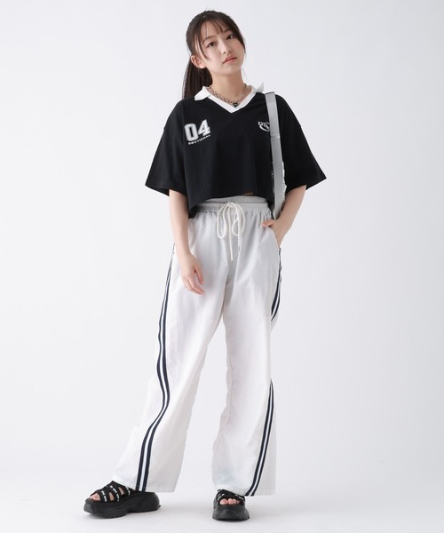 repipi armario（レピピ アルマリオ）の「サイドラインイージパンツ（その他パンツ・キッズ・ホワイト/サックスブルー/ブラック・SMALL/LARGE/MEDIUM）」の5枚目の写真