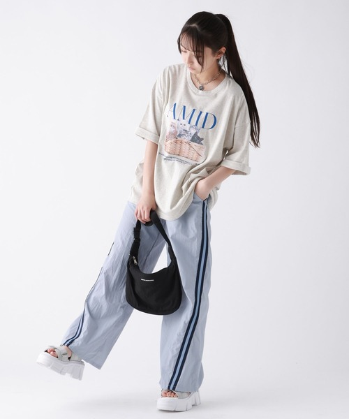 repipi armario（レピピ アルマリオ）の「サイドラインイージパンツ（その他パンツ・キッズ・ホワイト/サックスブルー/ブラック・SMALL/LARGE/MEDIUM）」の13枚目の写真