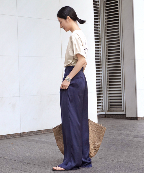 AMERICANA(アメリカーナ)の「【AMERICANA/アメリカーナ】MASTERPIECE back Tsh(Tシャツ/カットソー・レディース・ボルドー/アイボリー・FREE)」の7枚目の写真