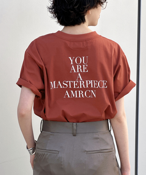 【AMERICANA/アメリカーナ】MASTERPIECE back Tsh AMERICANA tシャツ Tシャツ 「AMERICANA/アメリカーナ