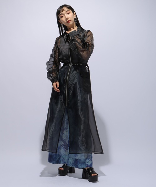 HARE（ハレ）の「オーロラシアーワイドパンツ(HARE)（その他パンツ・レディース・グリーン/ブルー・FREE）」の5枚目の写真