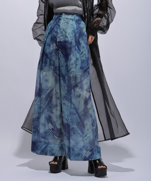 HARE（ハレ）の「オーロラシアーワイドパンツ(HARE)（その他パンツ・レディース・グリーン/ブルー・FREE）」の9枚目の写真