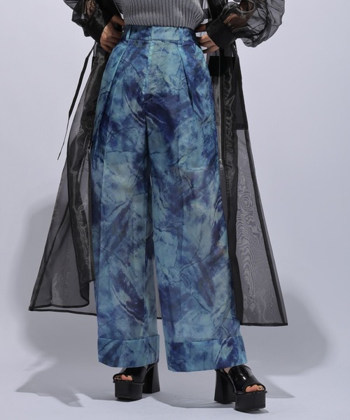 HARE（ハレ）の「オーロラシアーワイドパンツ(HARE)（その他パンツ・レディース・グリーン/ブルー・FREE）」の11枚目の写真