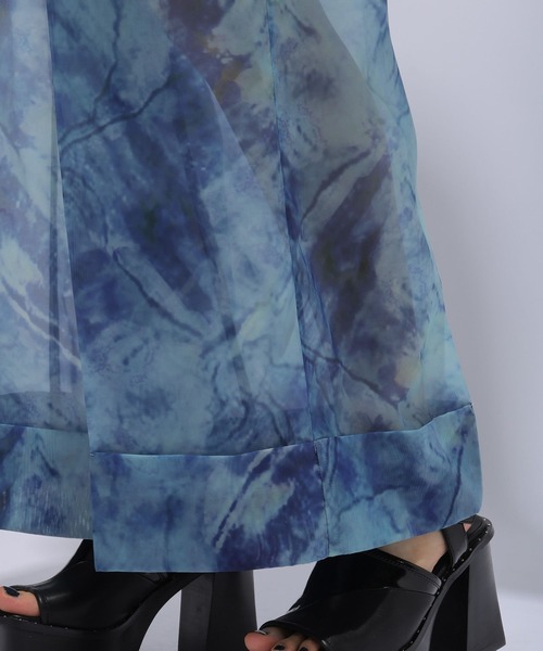 HARE（ハレ）の「オーロラシアーワイドパンツ(HARE)（その他パンツ・レディース・グリーン/ブルー・FREE）」の16枚目の写真