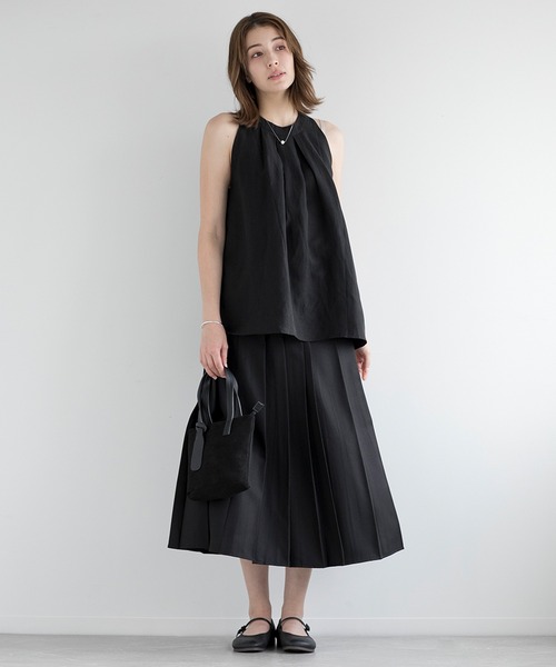 DECADE CLASSIC(ディケイド クラシック)の「【DECADE CLASSIC】ノースリーブ フレアトップス(シャツ/ブラウス・レディース・ブラック・MEDIUM/SMALL)」の11枚目の写真