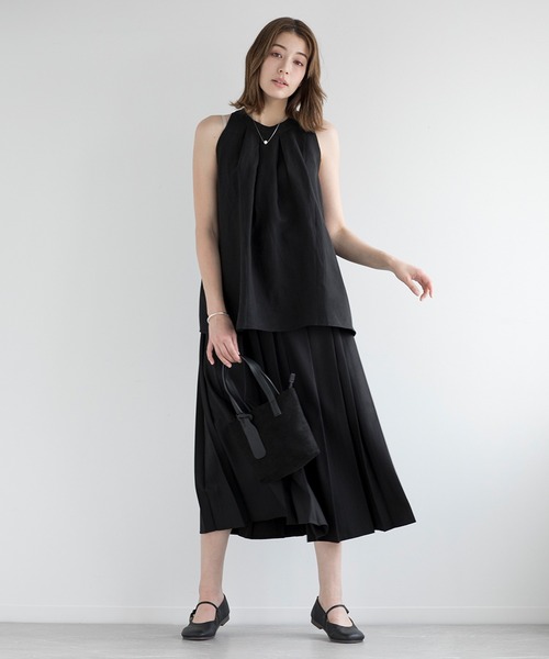 DECADE CLASSIC(ディケイド クラシック)の「【DECADE CLASSIC】ノースリーブ フレアトップス(シャツ/ブラウス・レディース・ブラック・MEDIUM/SMALL)」の12枚目の写真