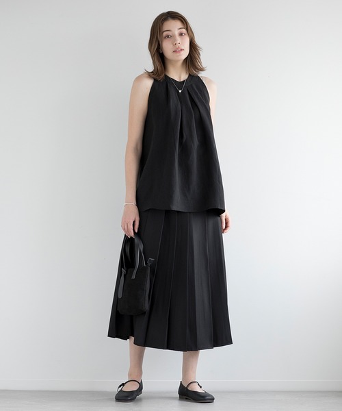 DECADE CLASSIC(ディケイド クラシック)の「【DECADE CLASSIC】ノースリーブ フレアトップス(シャツ/ブラウス・レディース・ブラック・MEDIUM/SMALL)」の14枚目の写真