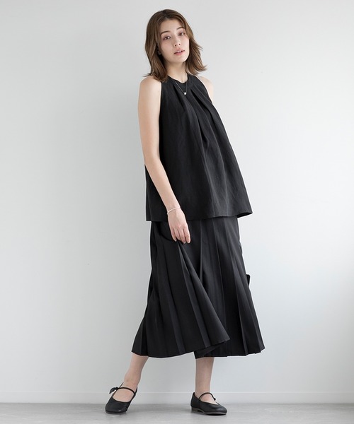 DECADE CLASSIC(ディケイド クラシック)の「【DECADE CLASSIC】ノースリーブ フレアトップス(シャツ/ブラウス・レディース・ブラック・MEDIUM/SMALL)」の15枚目の写真