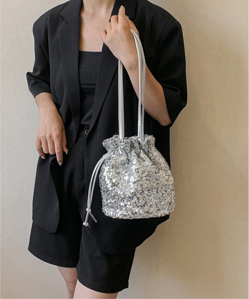 未使用超美品】D＆G 巾着ショルダーカゴバッグ ストラップ付 【定価28 