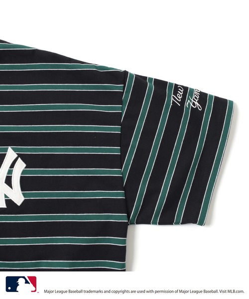 GLAZOS（グラソス）の「【大人向けサイズあり】【MLB】マルチボーダー・チームロゴ刺繍半袖Tシャツ（Tシャツ/カットソー・キッズ・ライトブルー/ブラック/ホワイト/ライトグレー・140cm/150cm/160cm/170cm）」の11枚目の写真