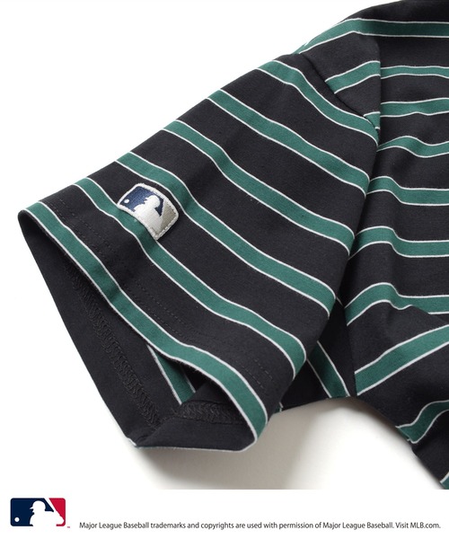 GLAZOS（グラソス）の「【大人向けサイズあり】【MLB】マルチボーダー・チームロゴ刺繍半袖Tシャツ（Tシャツ/カットソー・キッズ・ライトブルー/ブラック/ホワイト/ライトグレー・140cm/150cm/160cm/170cm）」の13枚目の写真