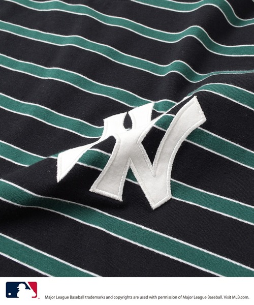 GLAZOS（グラソス）の「【大人向けサイズあり】【MLB】マルチボーダー・チームロゴ刺繍半袖Tシャツ（Tシャツ/カットソー・キッズ・ライトブルー/ブラック/ホワイト/ライトグレー・140cm/150cm/160cm/170cm）」の14枚目の写真