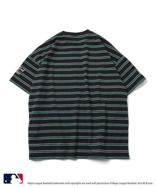 GLAZOS（グラソス）の「【大人向けサイズあり】【MLB】マルチボーダー・チームロゴ刺繍半袖Tシャツ（Tシャツ/カットソー・キッズ・ライトブルー/ブラック/ホワイト/ライトグレー・140cm/150cm/160cm/170cm）」の15枚目の写真