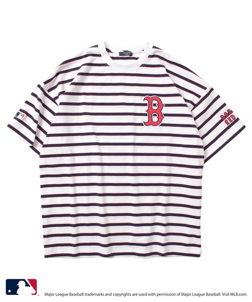 GLAZOS（グラソス）の「【大人向けサイズあり】【MLB】マルチボーダー・チームロゴ刺繍半袖Tシャツ（Tシャツ/カットソー・キッズ・ライトブルー/ブラック/ホワイト/ライトグレー・140cm/150cm/160cm/170cm）」の18枚目の写真