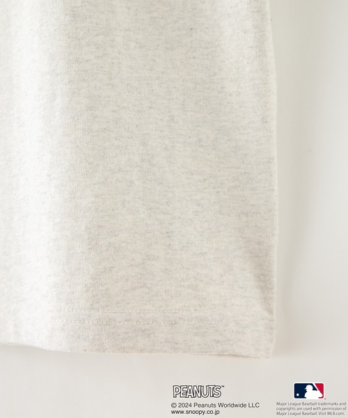 PEANUTS(ピーナッツ)の「【MLB ×PEANUTS】オリジナルデザインTシャツ ヤンキース ドジャース パドレス ドロップショルダー ビッグシルエット ユニセックス(Tシャツ/カットソー・メンズ・ベージュ系その他3/ホワイト系その他2/グレー系その他3/ブルー系その他2/ベージュ系その他/ホワイト系その他・MEDIUM/LARGE/X-LARGE)」の15枚目の写真