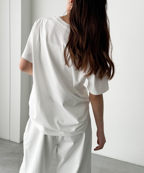 CANAL JEAN(キャナルジーン)の「El mar Silver Morning半袖Tシャツ(Tシャツ/カットソー・レディース・ホワイト・ONE SIZE)」の4枚目の写真