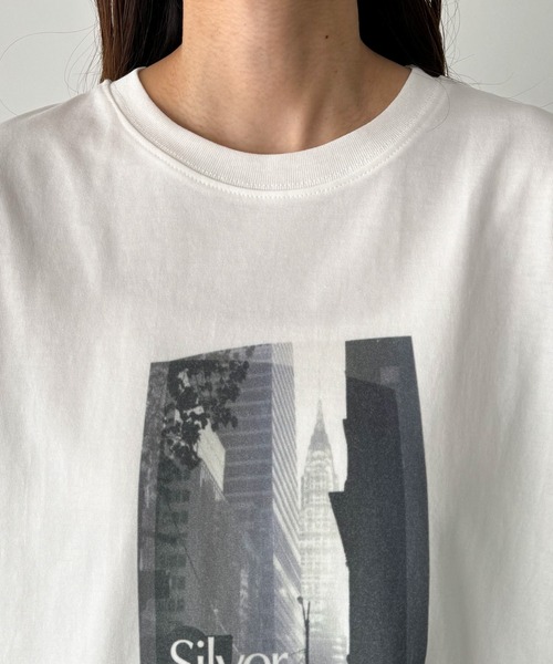 CANAL JEAN(キャナルジーン)の「El mar Silver Morning半袖Tシャツ(Tシャツ/カットソー・レディース・ホワイト・ONE SIZE)」の9枚目の写真