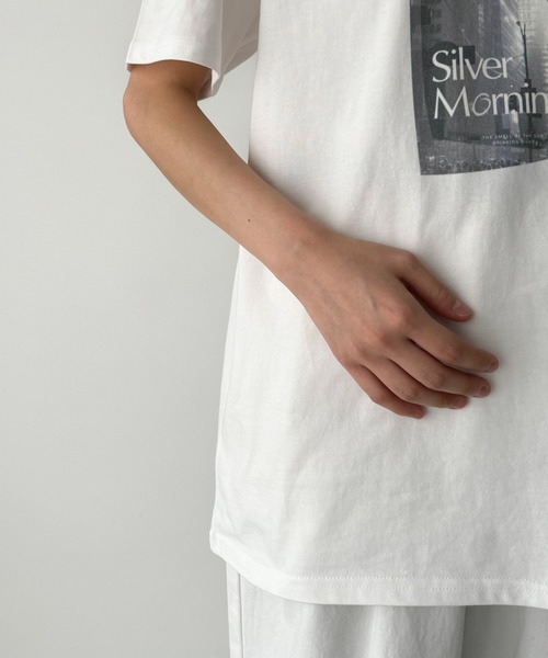 CANAL JEAN(キャナルジーン)の「El mar Silver Morning半袖Tシャツ(Tシャツ/カットソー・レディース・ホワイト・ONE SIZE)」の10枚目の写真