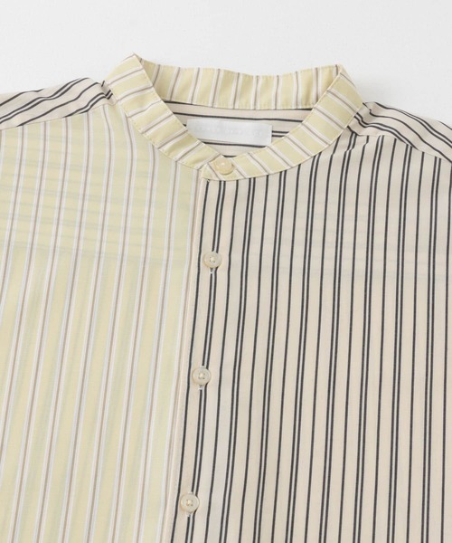 SENSE OF PLACE by URBAN RESEARCH（センスオブプレイスバイアーバンリサーチ）の「『ユニセックス』ストライプブロックドルーズシャツ（シャツ/ブラウス・メンズ・その他1/その他2/その他3・MEDIUM/LARGE）」の5枚目の写真