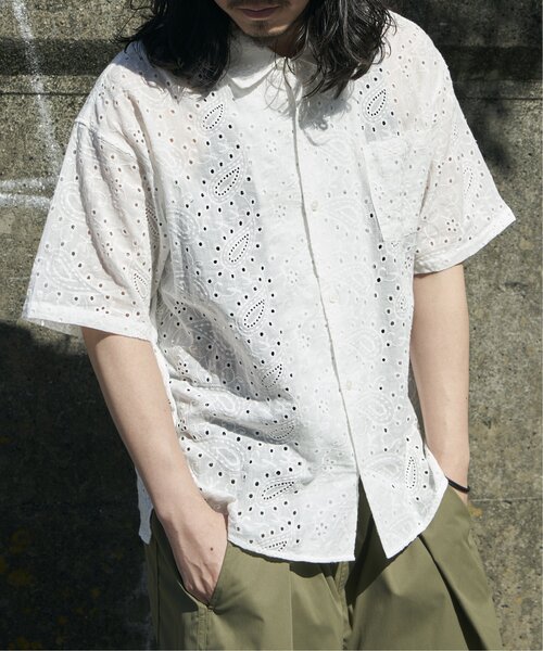 VENCEEXCHANGE（ヴァンスエクスチェンジ）の「エンブロイダリーシャツ（シャツ/ブラウス・メンズ・ブラック/ホワイト・M/L）」の3枚目の写真