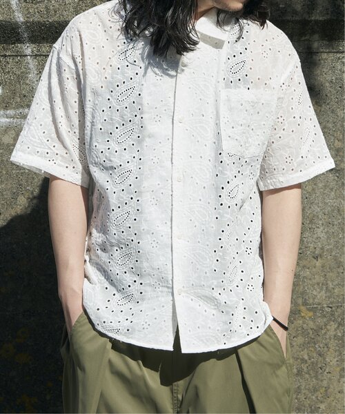 VENCEEXCHANGE（ヴァンスエクスチェンジ）の「エンブロイダリーシャツ（シャツ/ブラウス・メンズ・ブラック/ホワイト・M/L）」の4枚目の写真