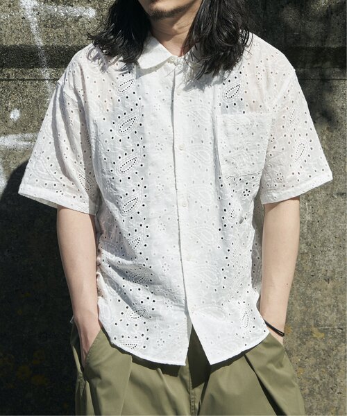 VENCEEXCHANGE（ヴァンスエクスチェンジ）の「エンブロイダリーシャツ（シャツ/ブラウス・メンズ・ブラック/ホワイト・M/L）」の5枚目の写真