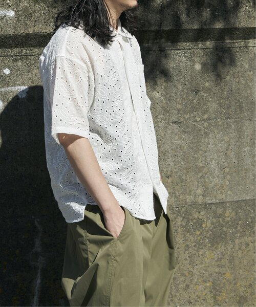 VENCEEXCHANGE（ヴァンスエクスチェンジ）の「エンブロイダリーシャツ（シャツ/ブラウス・メンズ・ブラック/ホワイト・M/L）」の6枚目の写真