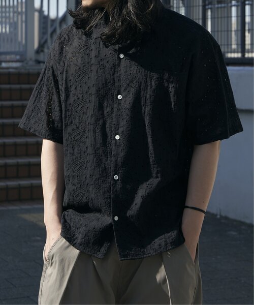 VENCEEXCHANGE（ヴァンスエクスチェンジ）の「エンブロイダリーシャツ（シャツ/ブラウス・メンズ・ブラック/ホワイト・M/L）」の14枚目の写真