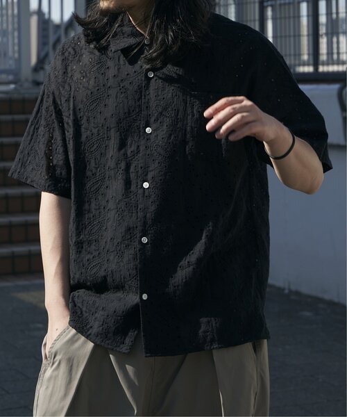 VENCEEXCHANGE（ヴァンスエクスチェンジ）の「エンブロイダリーシャツ（シャツ/ブラウス・メンズ・ブラック/ホワイト・M/L）」の15枚目の写真