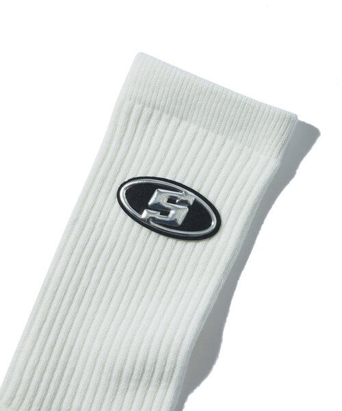 WHO'S WHO gallery（フーズフーギャラリー）の「【SLOPPY/スロッピー】Sロゴソックス（ソックス/靴下・レディース・オフホワイト・FREE）」の4枚目の写真