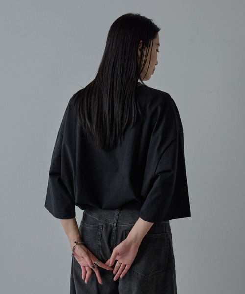 COLONY 2139（コロニートゥーワンスリーナイン）の「接触冷感スーパービッグTシャツ（Tシャツ/カットソー・メンズ・ブラック/ホワイト・MEDIUM/LARGE）」の4枚目の写真