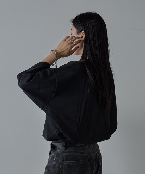 COLONY 2139（コロニートゥーワンスリーナイン）の「接触冷感スーパービッグTシャツ（Tシャツ/カットソー・メンズ・ブラック/ホワイト・MEDIUM/LARGE）」の5枚目の写真