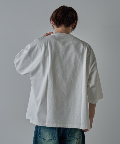 COLONY 2139（コロニートゥーワンスリーナイン）の「接触冷感スーパービッグTシャツ（Tシャツ/カットソー・メンズ・ブラック/ホワイト・MEDIUM/LARGE）」の8枚目の写真