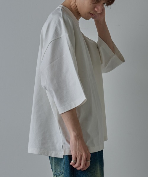 COLONY 2139（コロニートゥーワンスリーナイン）の「接触冷感スーパービッグTシャツ（Tシャツ/カットソー・メンズ・ブラック/ホワイト・MEDIUM/LARGE）」の9枚目の写真