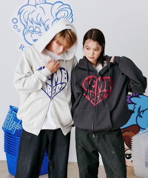 【セール】Remember LOVE Zip Hoodie / リメンバーラブジップフーディー（パーカー）｜Remember.（リメンバー）