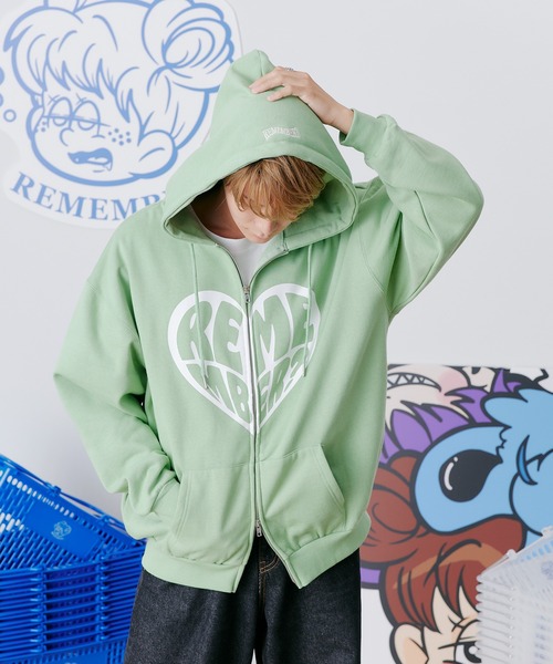 【セール】Remember LOVE Zip Hoodie / リメンバーラブジップフーディー（パーカー）｜Remember.（リメンバー）