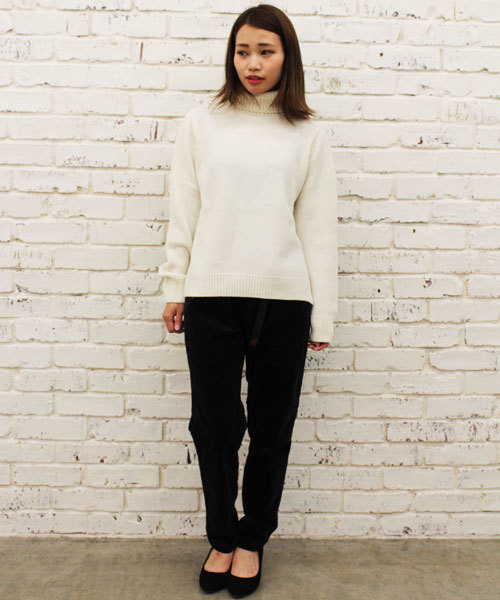 Gramicci（グラミチ）の「【Ciaopanic】×【GRAMICCI】別注　11Ｗストレッチコールナロースウェット（その他パンツ・レディース・アイボリー/チャコールグレー/オリーブ・FREE）」の10枚目の写真