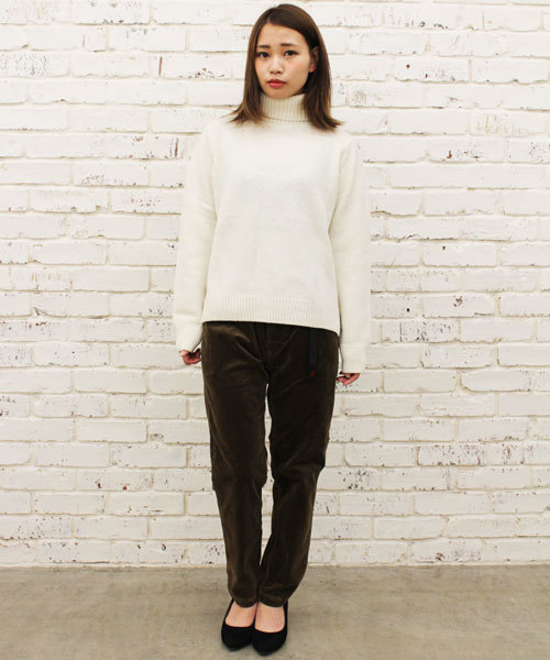 Gramicci（グラミチ）の「【Ciaopanic】×【GRAMICCI】別注　11Ｗストレッチコールナロースウェット（その他パンツ・レディース・アイボリー/チャコールグレー/オリーブ・FREE）」の11枚目の写真