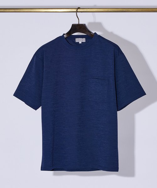 ABAHOUSE GRAY(アバハウスグレイ)の「エアファンクション ポケットTシャツ(Tシャツ/カットソー・メンズ・チャコールグレー/ブルー/ホワイト/ブラック/グレイッシュベージュ・48/46/50)」の5枚目の写真