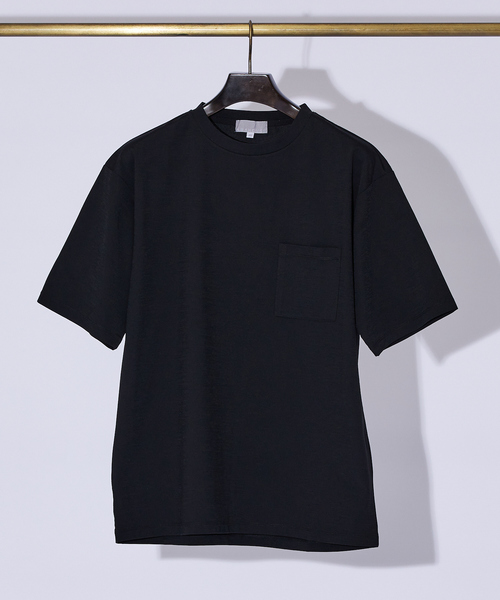 ABAHOUSE GRAY(アバハウスグレイ)の「エアファンクション ポケットTシャツ(Tシャツ/カットソー・メンズ・チャコールグレー/ブルー/ホワイト/ブラック/グレイッシュベージュ・48/46/50)」の3枚目の写真