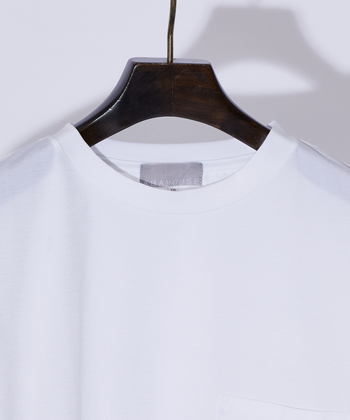 ABAHOUSE GRAY(アバハウスグレイ)の「エアファンクション ポケットTシャツ(Tシャツ/カットソー・メンズ・チャコールグレー/ブルー/ホワイト/ブラック/グレイッシュベージュ・48/46/50)」の9枚目の写真