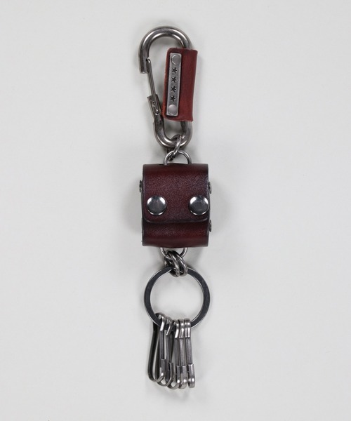 合皮サイコロケース付きキーリング（キーホルダー）｜SPINNS